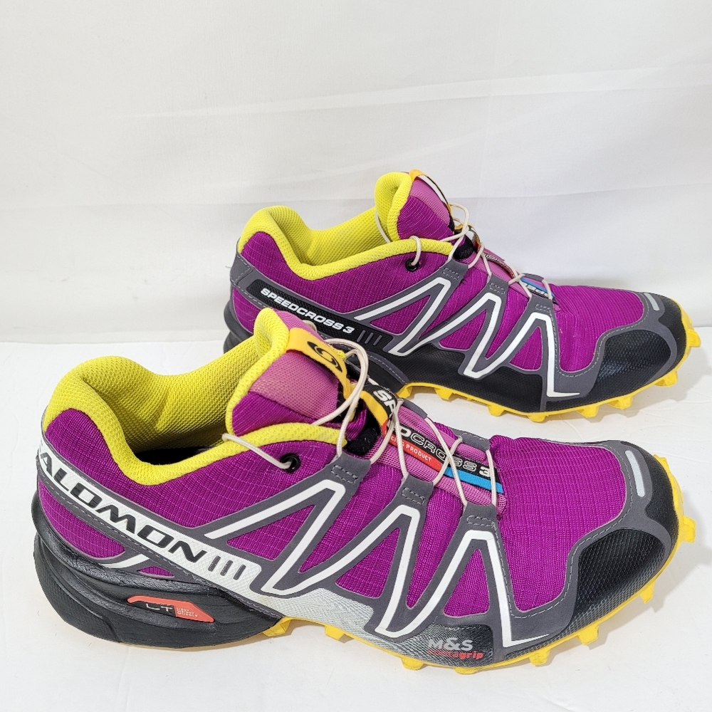 Salomon Women’s Trail Sneakers Purple and Yellow